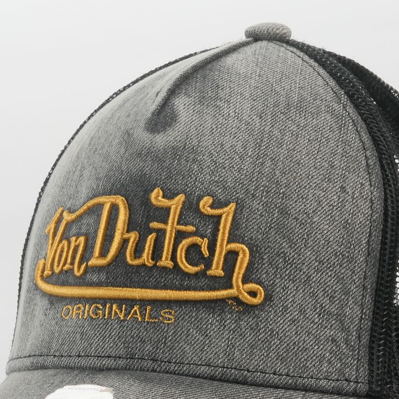 Von Dutch Originals -Trucker Cap, black Acid wash/ black F0817666-01338 Billigsten